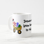 Mug Bonhomme de neige à roues (Devant gauche)