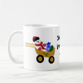 Mug Bonhomme de neige à roues (Gauche)