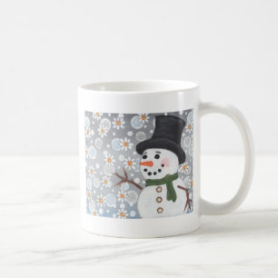 Mug Bonhomme de neige dans une tempête de neige