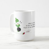 Mug Bonhomme de neige de bowling (Devant gauche)