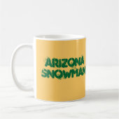 Mug Bonhomme de neige de l'Arizona (Gauche)