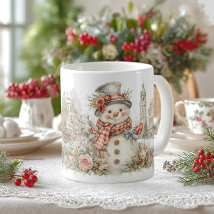 Mug bonhomme de neige de Noël