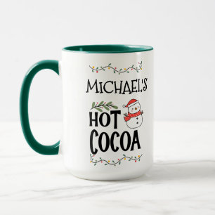 Mug Bonhomme de neige de Noël au cacao chaud pour enfa