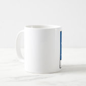 Mug Bonhomme de neige de pirate d'hiver de Noël (Devant gauche)