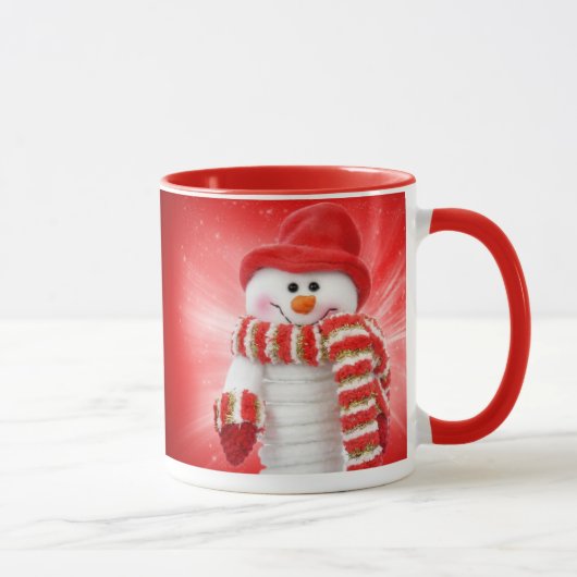 Mug bonhomme de neige de sourire (Droite)