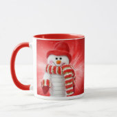 Mug bonhomme de neige de sourire (Gauche)