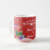 Mug Bonhomme de neige de vacances d'hiver de Noël et (Devant gauche)