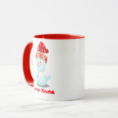 Mug Bonhomme de neige drôle (Devant gauche)