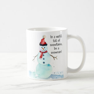 Mug bonhomme de neige, drôle de bonhomme de neige dire