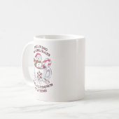 Mug Bonhomme de neige drôle Vacances de Noël (Devant gauche)