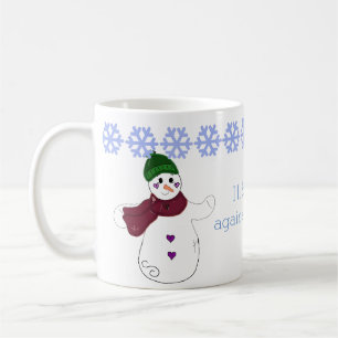 Mug Bonhomme de neige faisant au revoir
