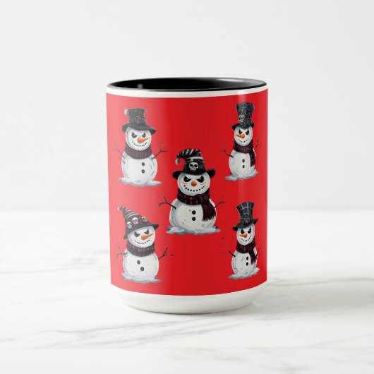 Mug Bonhomme de neige gothique (Centre)
