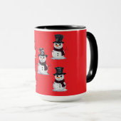 Mug Bonhomme de neige gothique (Devant droit)