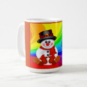 Mug Bonhomme de neige heureux (Devant gauche)
