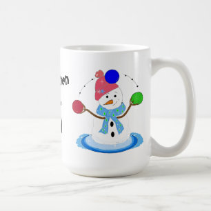 Mug Bonhomme de neige jongleur