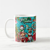 Mug bonhomme de neige, joyeux (Gauche)