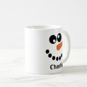 Mug Bonhomme de neige Monogrammé (Devant droit)