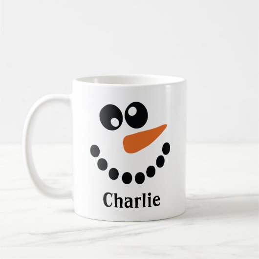 Mug Bonhomme de neige Monogrammé (Gauche)