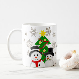 Mug Bonhomme de neige personnalisé Joyeux Noël 