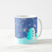 Mug Bonhomme de neige sans tête ! Pingouin vilain ! (Devant droit)