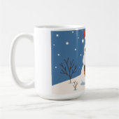 Mug Bonhomme de neige teckel  (Gauche)