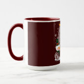 Mug Bonhommes de neige et Arbre de Lumière avec le Nom (Gauche)