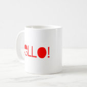 Mug bonjour (Devant gauche)