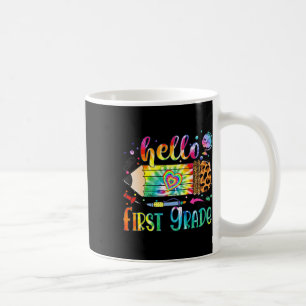 Mug Bonjour 1re année Léopard Crayon Tie Dye Fun Byck