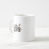 Mug Bonjour 2018 nouvelles années d'Ève (Devant gauche)