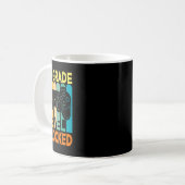 Mug Bonjour 4e classe Jeu vidéo déverrouillé Retour à (Devant gauche)
