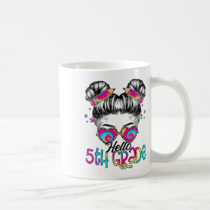 Mug Bonjour 5e cinquième année chignon désordonné Ck r