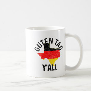 Mug Bonjour à tous Drôle Texas Allemagne Cadeau allema