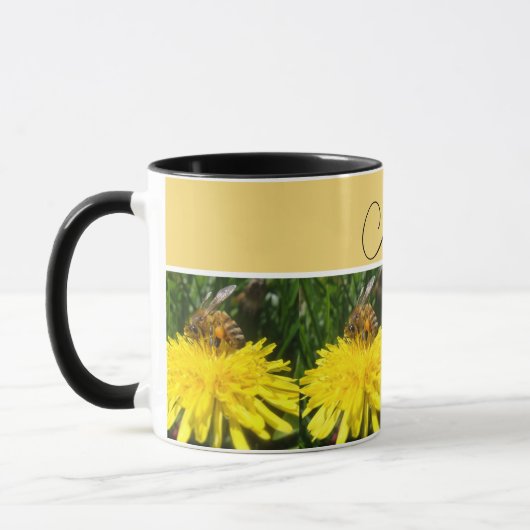 Mug Bonjour abeille (Gauche)