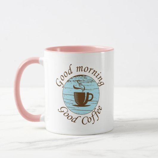 Mug Bonjour amusant buveur de café citations (Gauche)