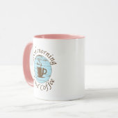 Mug Bonjour amusant buveur de café citations (Devant gauche)