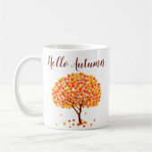 Mug Bonjour Arbre à érable d'automne (Gauche)