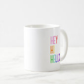 Mug Bonjour Arc-en-ciel (Devant droit)