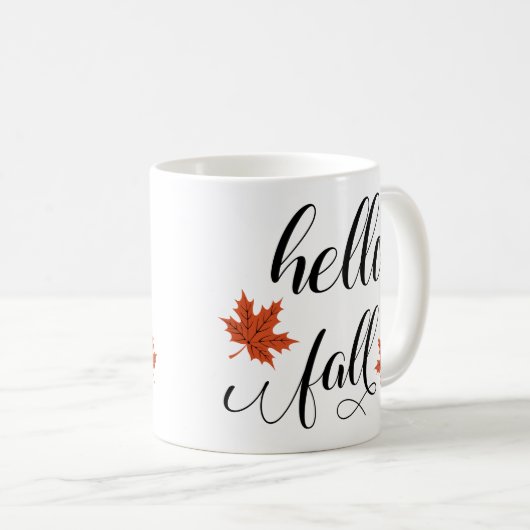 Mug Bonjour automne (Devant droit)
