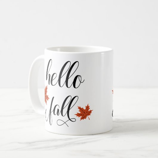 Mug Bonjour automne (Devant gauche)