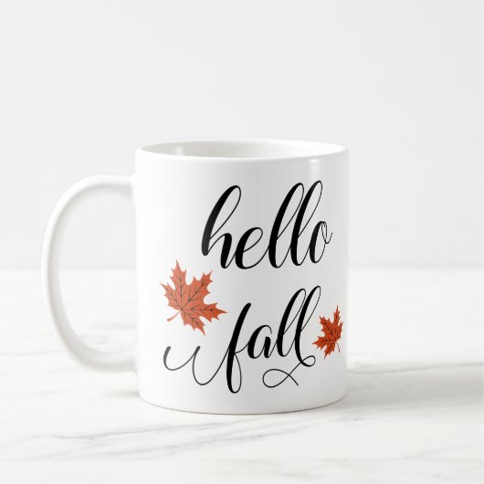 Mug Bonjour automne (Gauche)