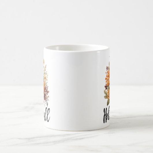 Mug Bonjour Automne, Automne Feuilles automne (Centre)