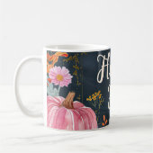 Mug Bonjour automne avec des fleurs (Gauche)