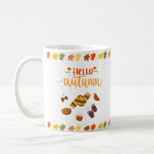 Mug Bonjour automne, bonjour automne (Gauche)
