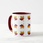 Mug Bonjour Automne, Cartoon mignon Automne Gnome (Devant gauche)