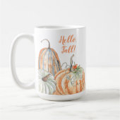 Mug Bonjour Automne Citrouille Aquarelle Automne (Gauche)
