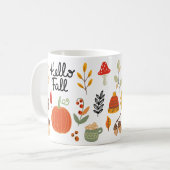 Mug Bonjour automne heureux automne (Devant gauche)