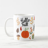 Mug Bonjour automne heureux automne (Gauche)