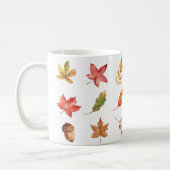 Mug Bonjour automne heureux automne (Gauche)