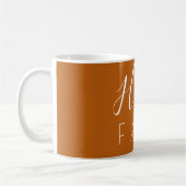 Mug Bonjour Automne Orange Minimaliste Automne (Gauche)