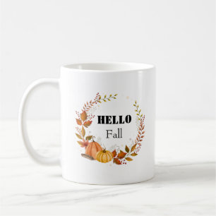 Mug Bonjour Automne Rustique Citrouille – Cozy Farmhou